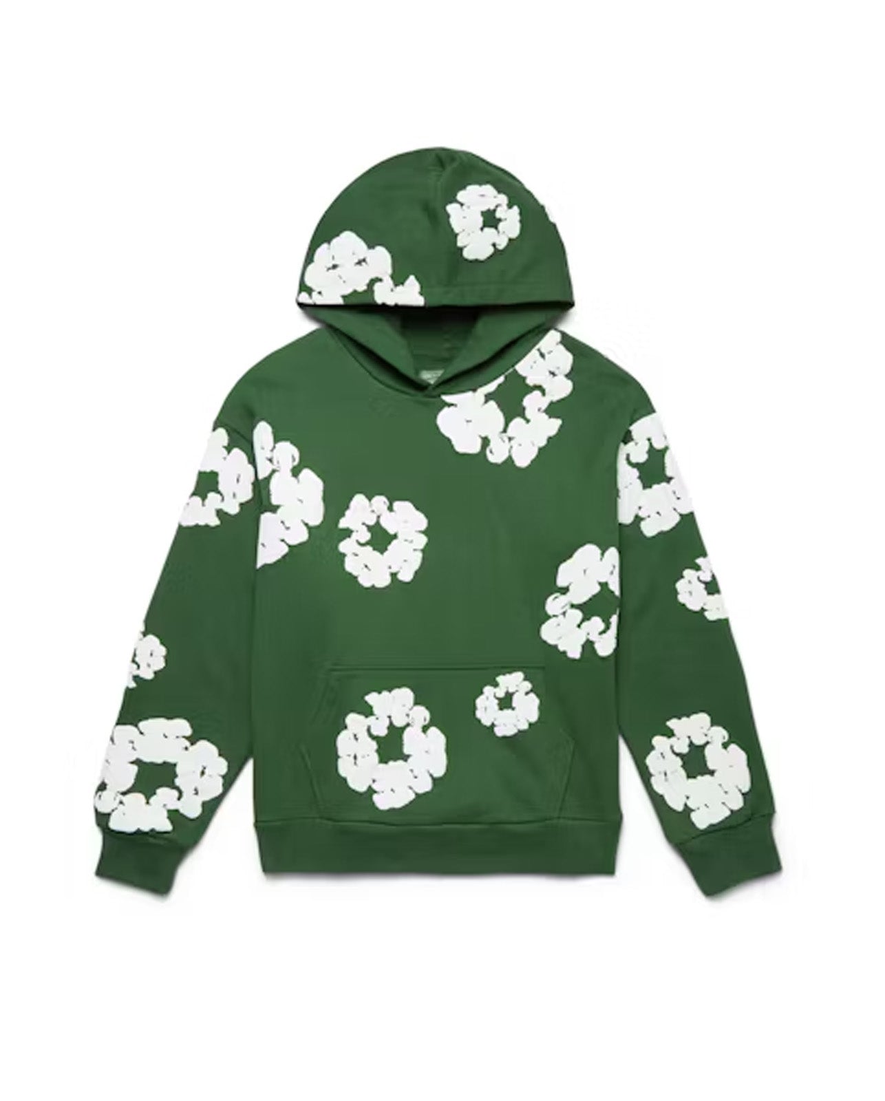 Denim Hoodie Green