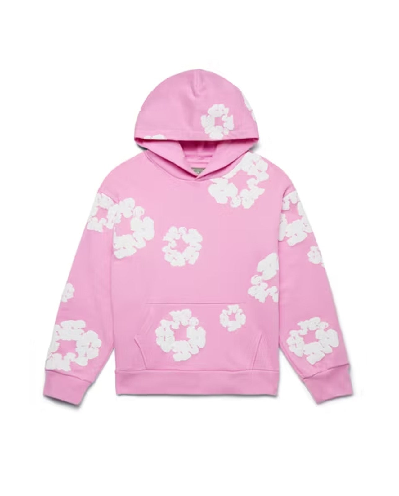 Denim Hoodie Pink