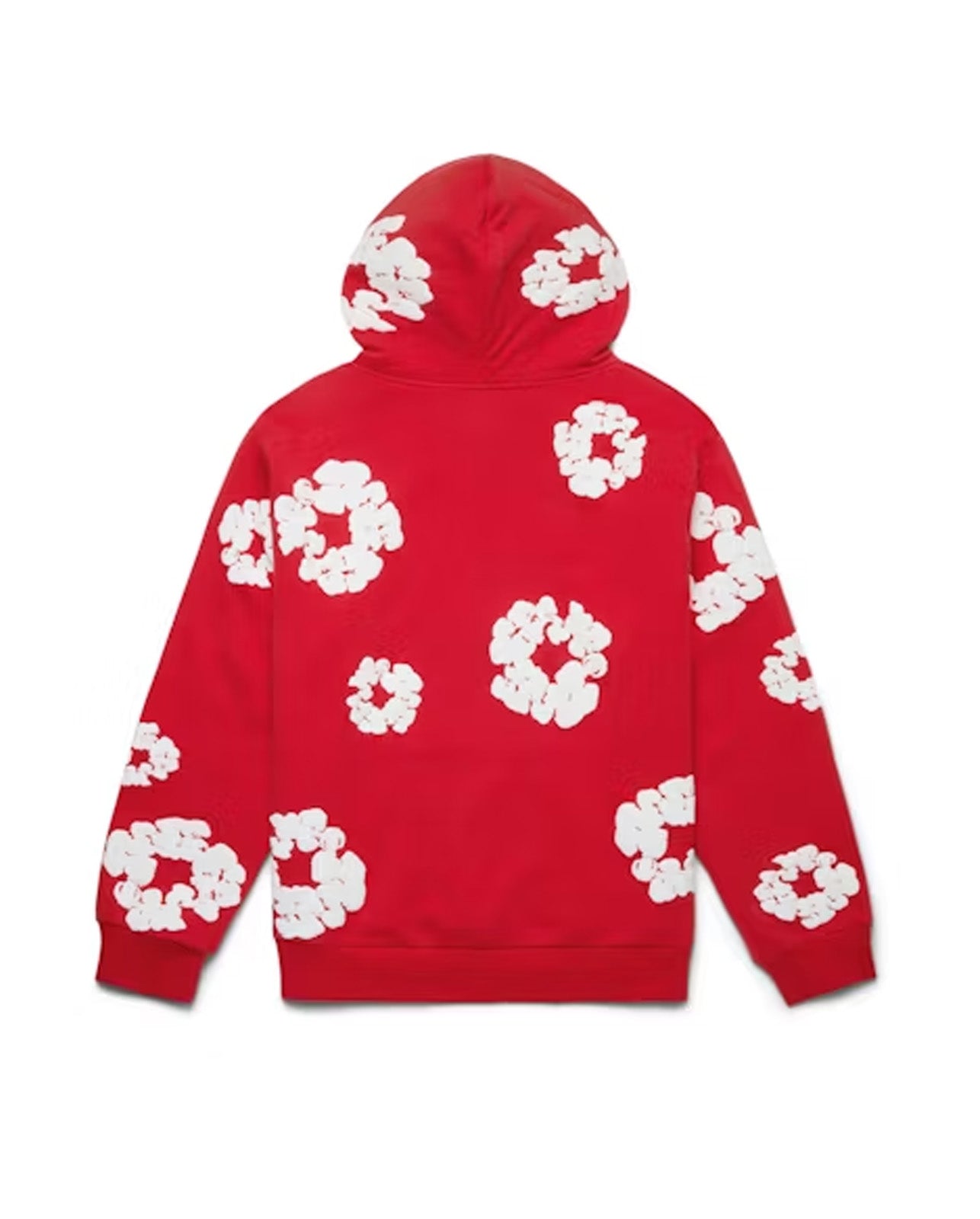 Denim Hoodie Red